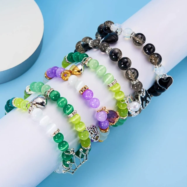 8mm Round Beads Bracelet Making Kit Beads, Bracelet Beads Marble Loose  Beads Turquoise Turtle Starfish for Women Bracelet Earrin - AliExpress