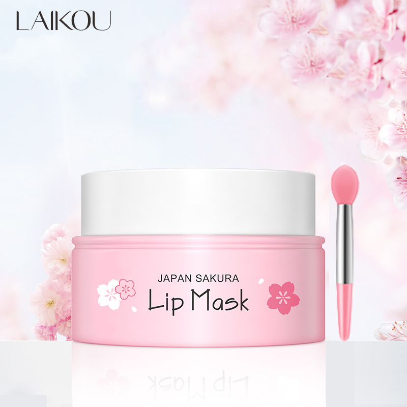 Best of 8g LAIKOU Sakura Lip Sleeping Mask Hydrating Moisture Nutriousing Wrinkle Smoothing Dryness Lip Mask Korean Cosmetics Skin Care Reviews & Tips