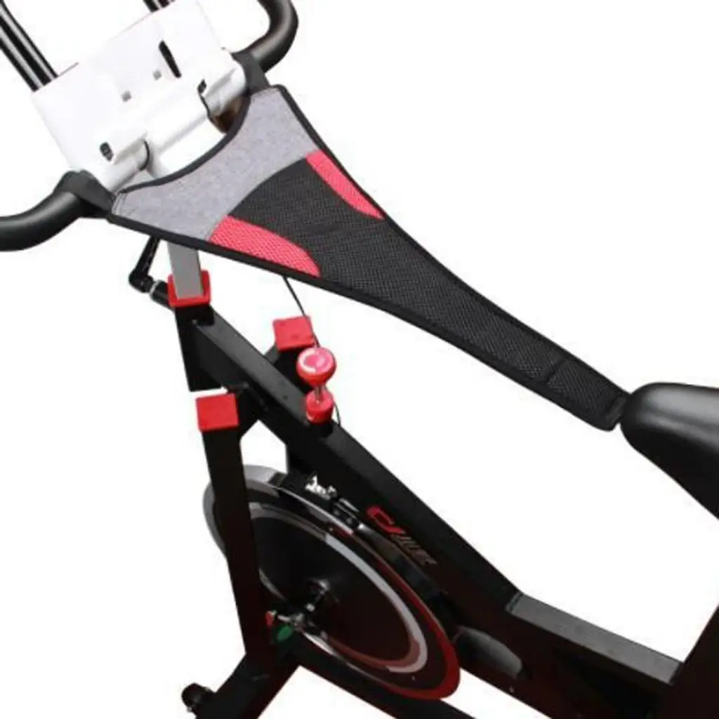 2X Bike Trainer Sweat Cover Indoor  Net Belt W/ Phone Holder Red