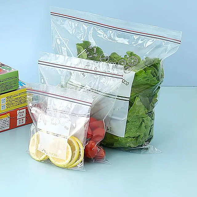20pcs Thickened Sealed Food Storage Bags Reusable Food Divider Bag  Refrigerator Sandwich Ziplock Bag Vegetable Food Preservation - AliExpress