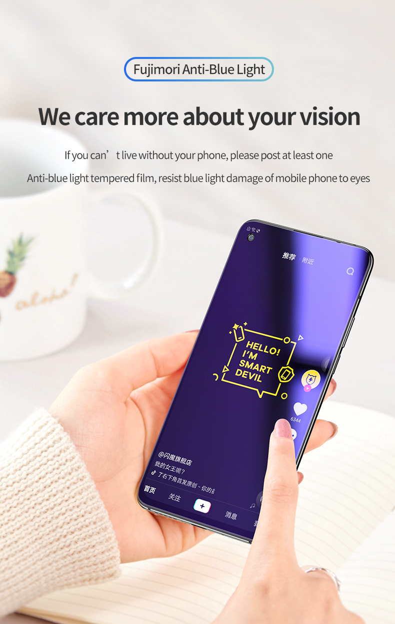 SmartDevil Screen Protector für Xiaomi Mi 12T 10T Pro Lite 11T 9T Gehärtetem Glas Anti-fingerprint Volle Abdeckung HD Anti Blue Ray – Detail 20