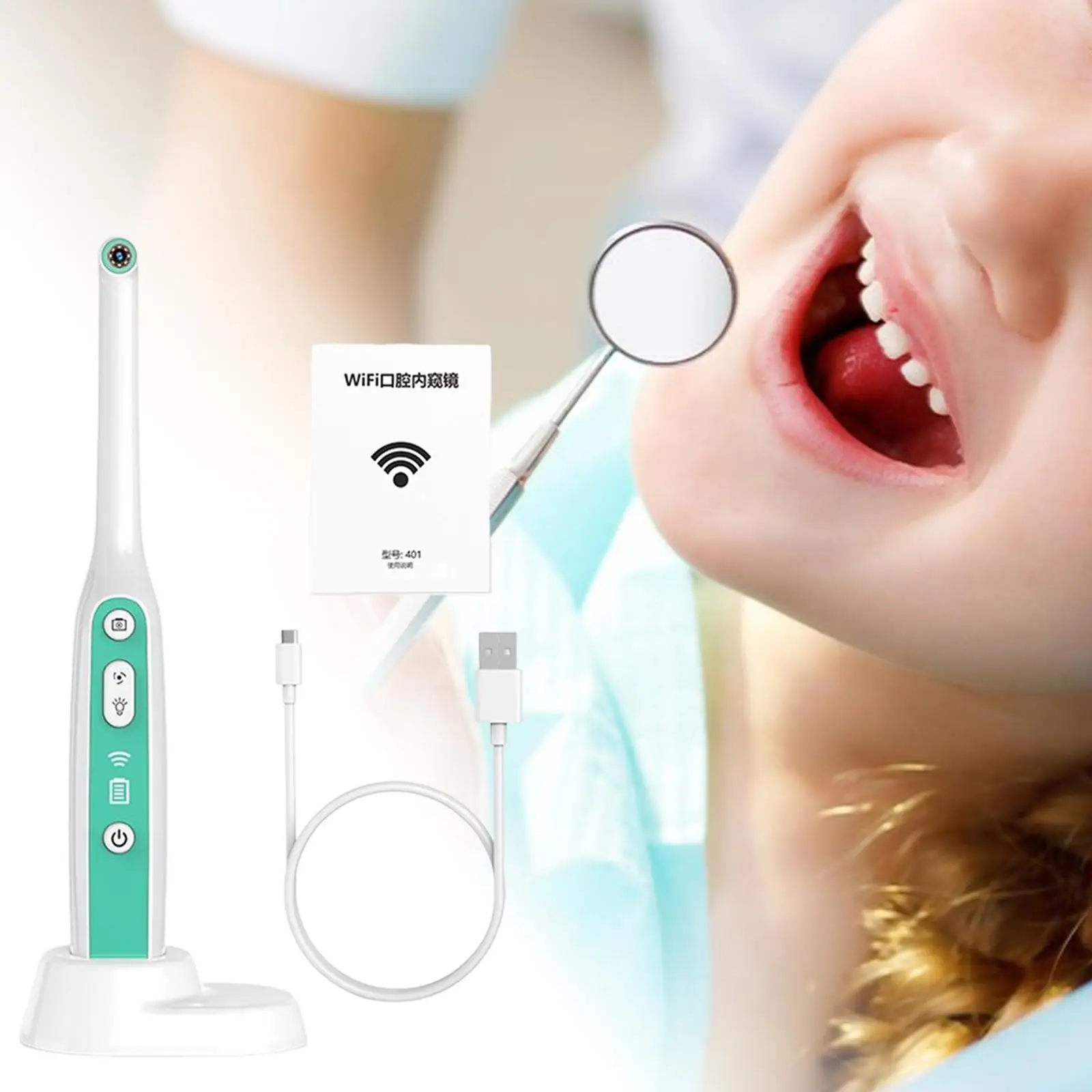 Intraoral Camera USB Rechargeable Visual with Indicator Light Intra Oral Endoscope