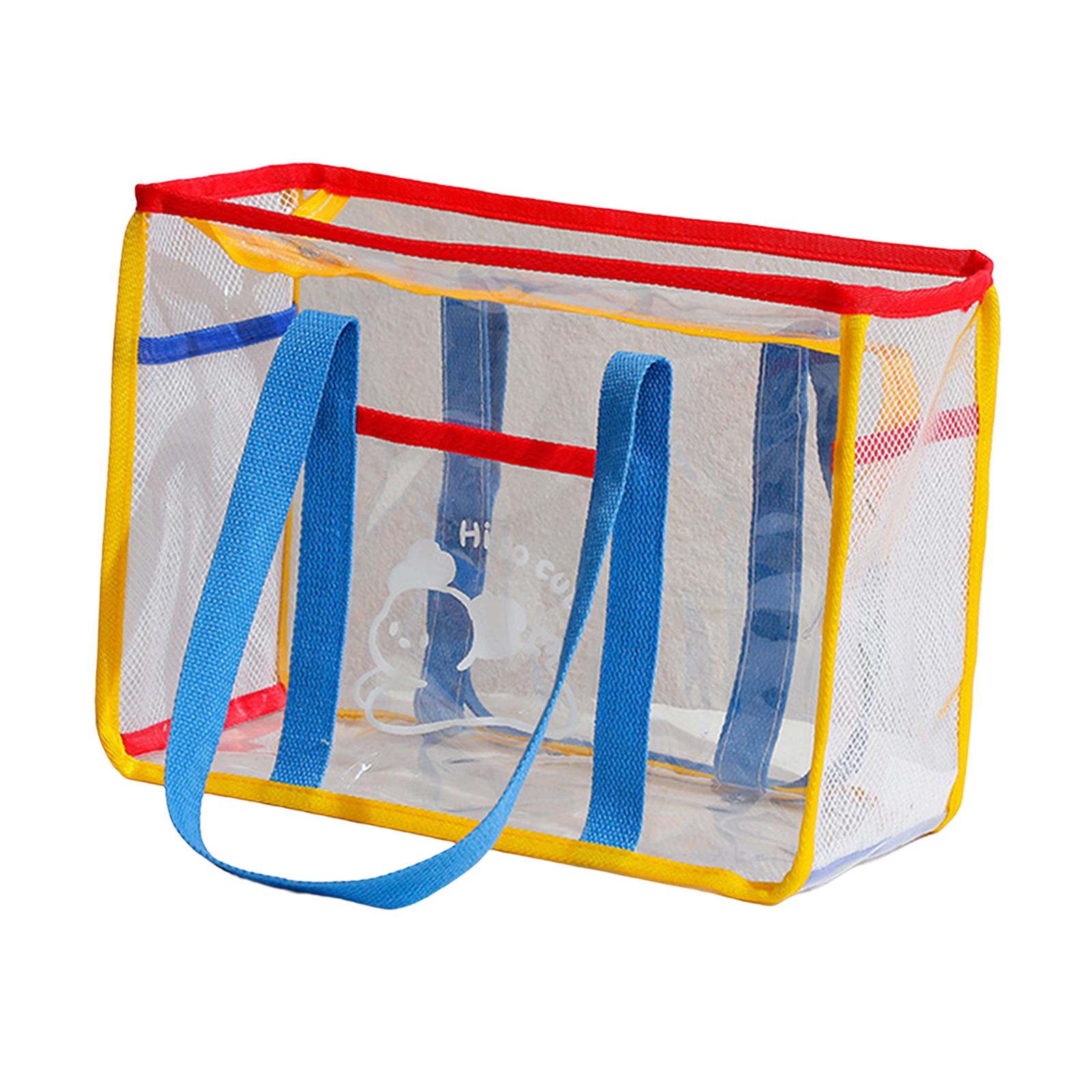 Transparent Bag Durable Pouch Travel Bags Stylish Versatile Girls PVC Clear Tote Bag for Swimming Office Vacation Camping Hiking