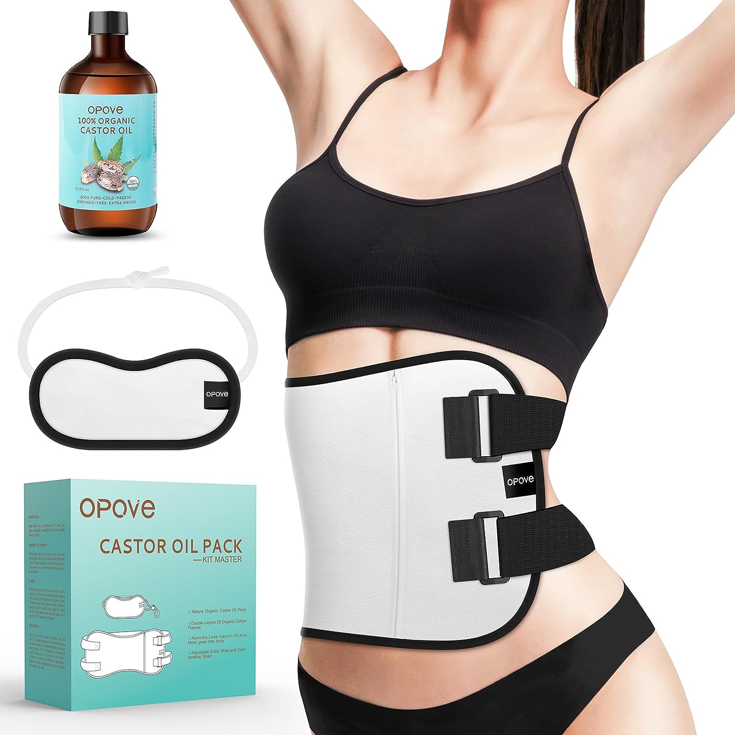 Best of OPOVE Castor Oil Pack Wrap -2 Pack Organic Cotton Flannel Castor Oil Packs, Reusable Kit For Liver Detox, Fibroids Thyroid Neck Reviews & Tips