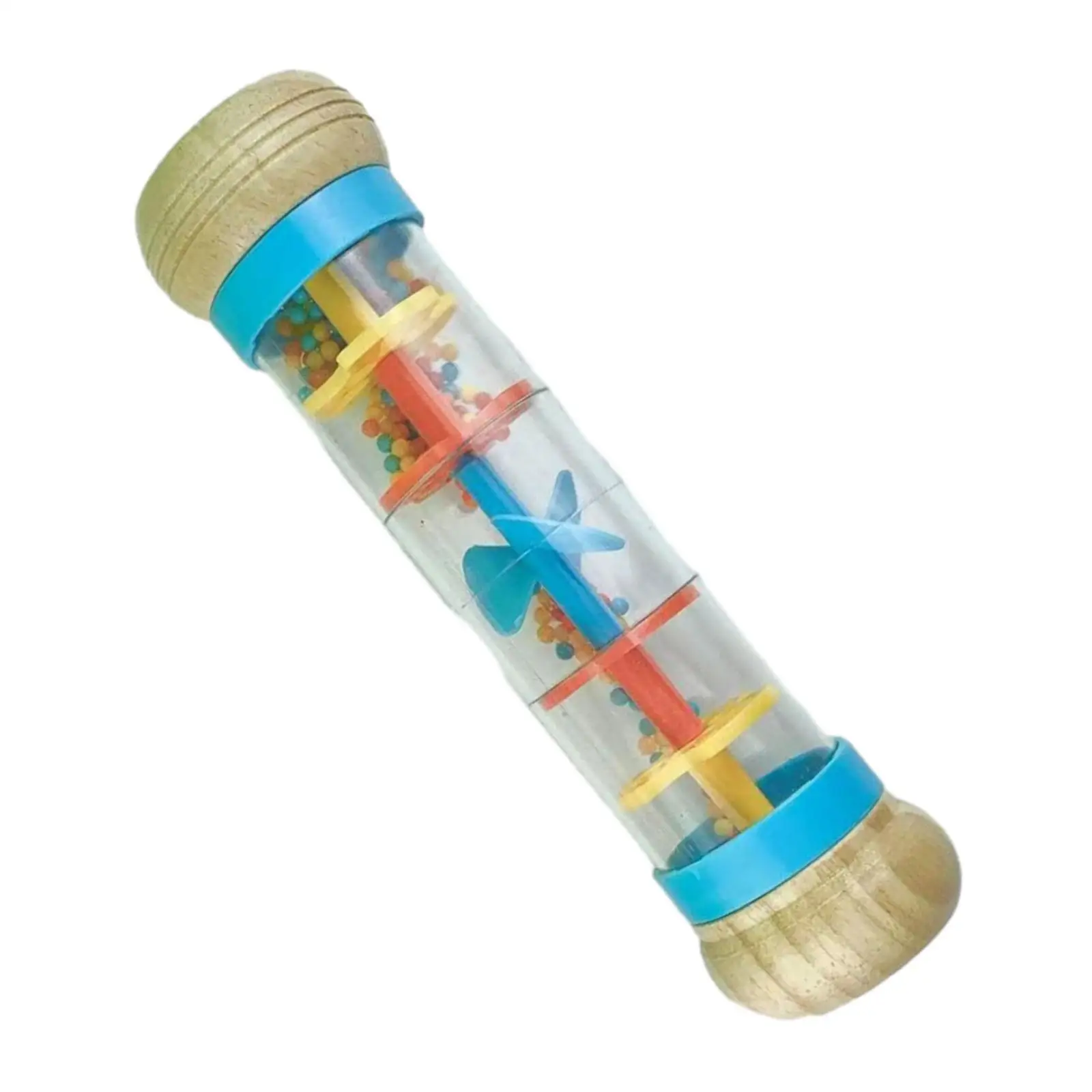 Raindrop Baby Rattle Shaker Instrumental Lightweight Rainmaker Rainstick for Imagination Car Travel Early Education Toddlers