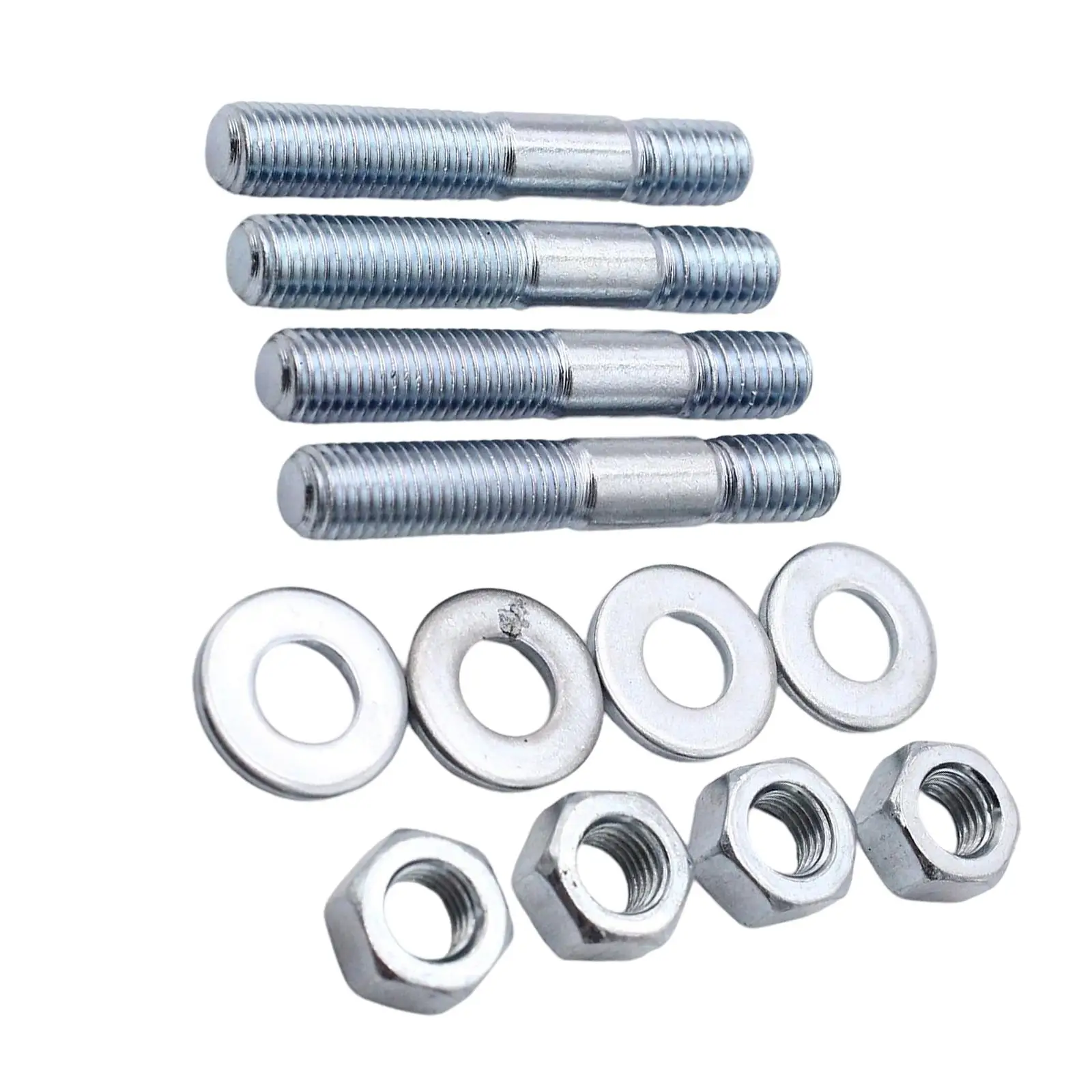 Car Carb Stud Kit Accessories 4 Studs 4 Washer Fit for