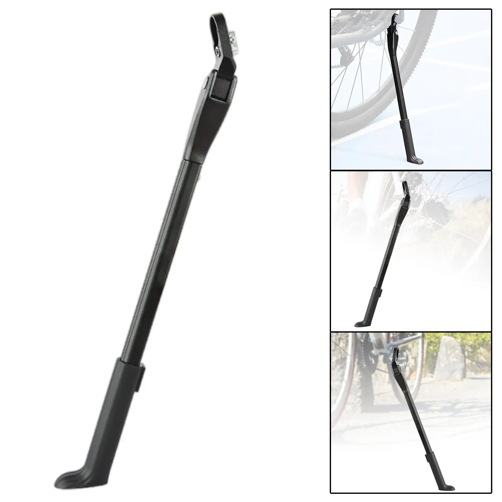 Universal Bicycle Side Kickstand Aluminum Alloy Durable Stable Foot Side Stand Mountain Bike Side Kickstand for Bicycle Bike MTB
