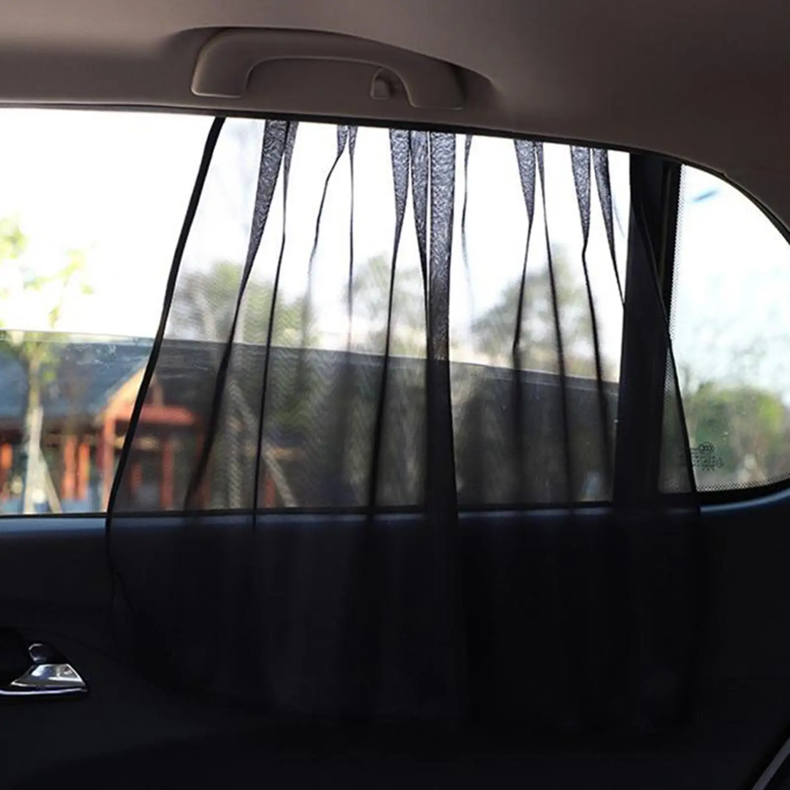 Car Window Curtain Breathable Privacy Travel Sun Shade Mesh
