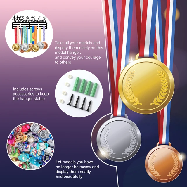 Présentoir de médaille 1-9 bits, cadre d'affichage de médaille de sport en  bois massif, cadre photo de médaille pour marathon, coureur, récompenses,  militaire - AliExpress
