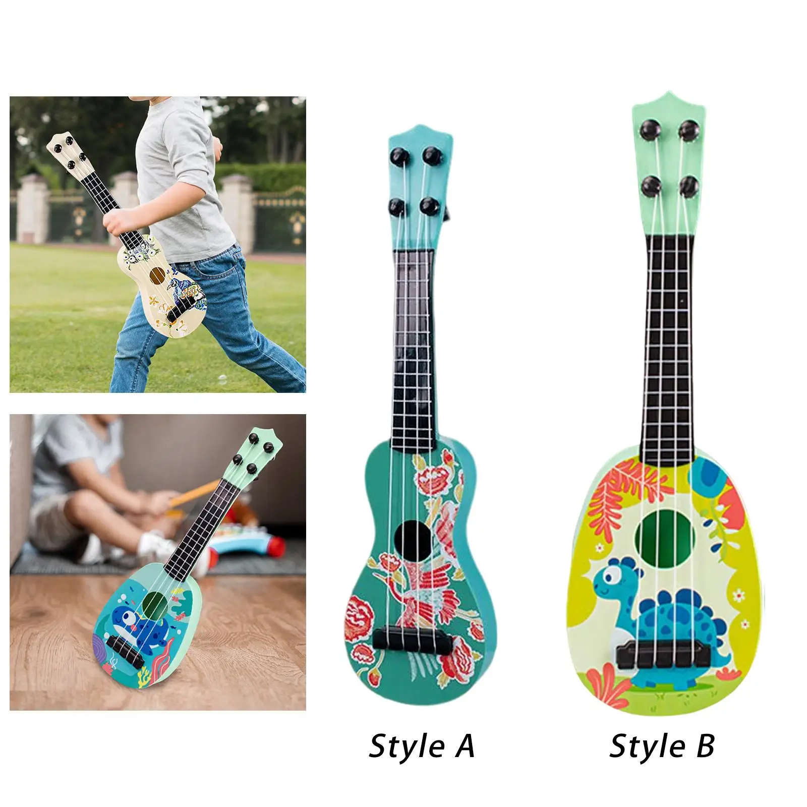 Kids Ukulele Guitar Keep Tones with 4 Strings Ukulele Guitar Musical Instrument for Beginners Children Party Favor