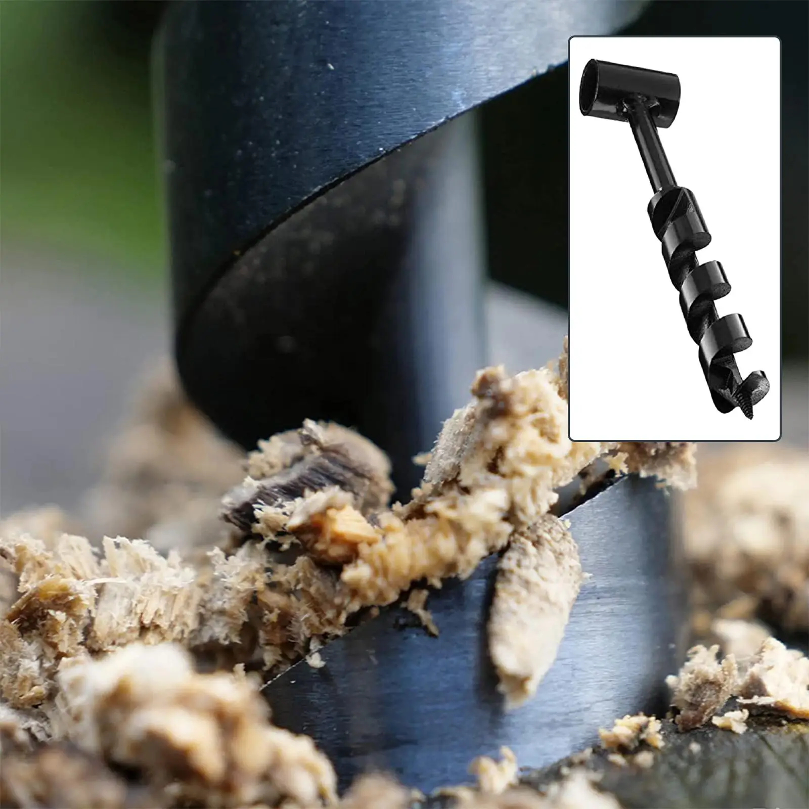 Garden Auger Hand Drill Bit Multi Use Camping Tools Spiral Bit Hole Auger  Digger Carbon  Drill Bit Auger for Wood Drill