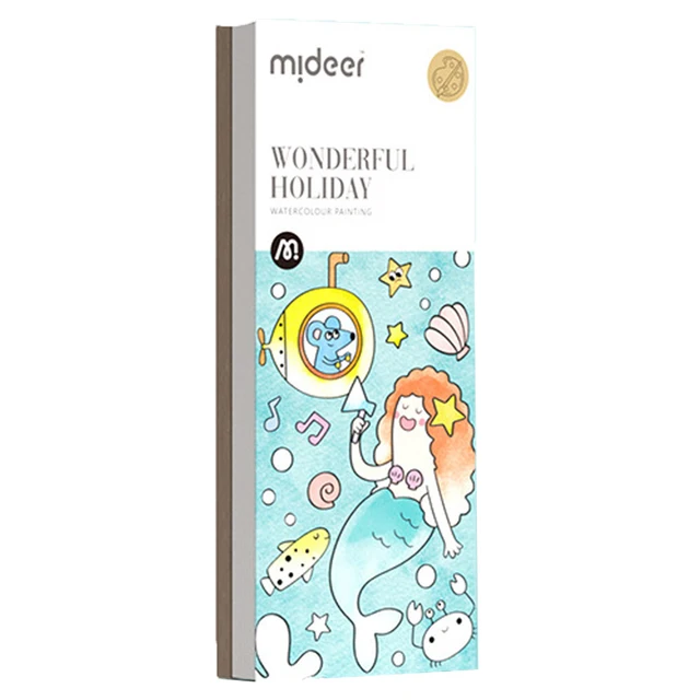 Mideer Coloring Books 20page Watercolor Paper Comes With Paint Portable For  Adults Gouache Art Painting Supplies Artist Tool Set