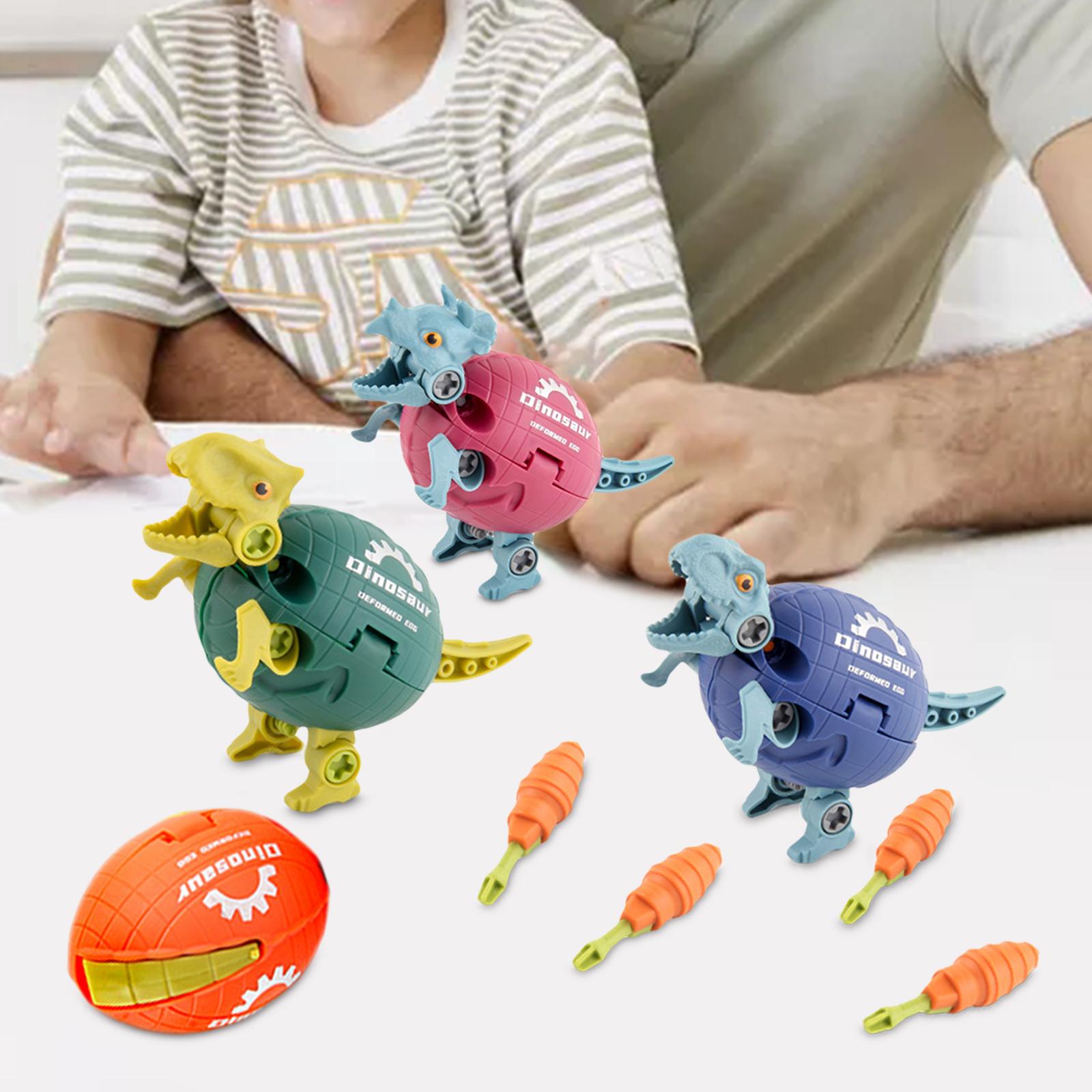 4 Pieces Kids DIY Take Apart Dinosaur Toys for Boys Girls 3 Year Old and up