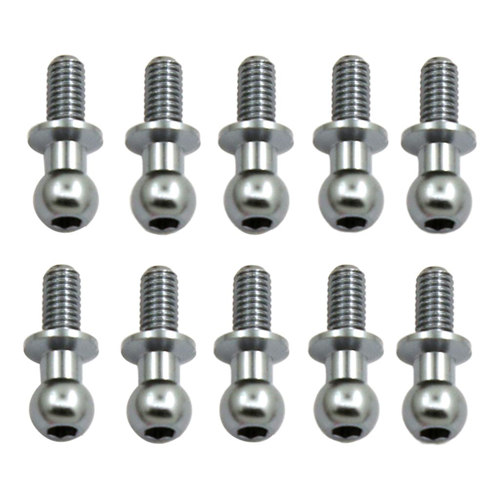 Upgrade RC Car Ball Head Screws Shock Absorber Upgrade Parts for TT01/02 RC Sport Car Model Replacement