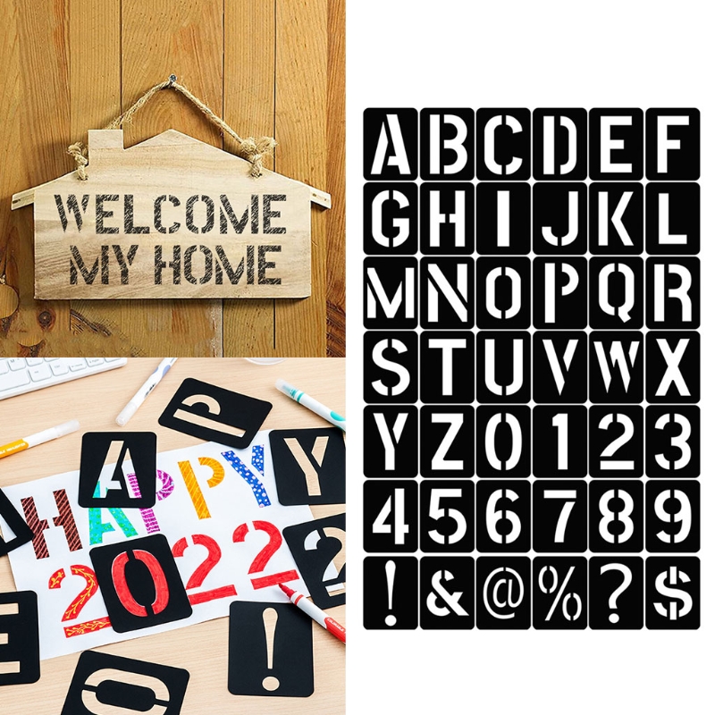 Plastic Letter Number Stencil Set, Alphabet Painting