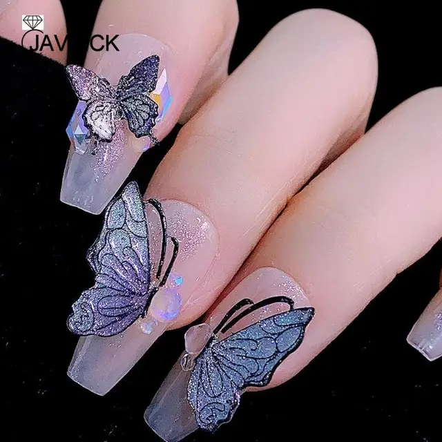 Nail Art Mold UV Epoxy Resin Silicone Mould Three-Dimensional Embossing  Decorative Sticker Nail Jewelry