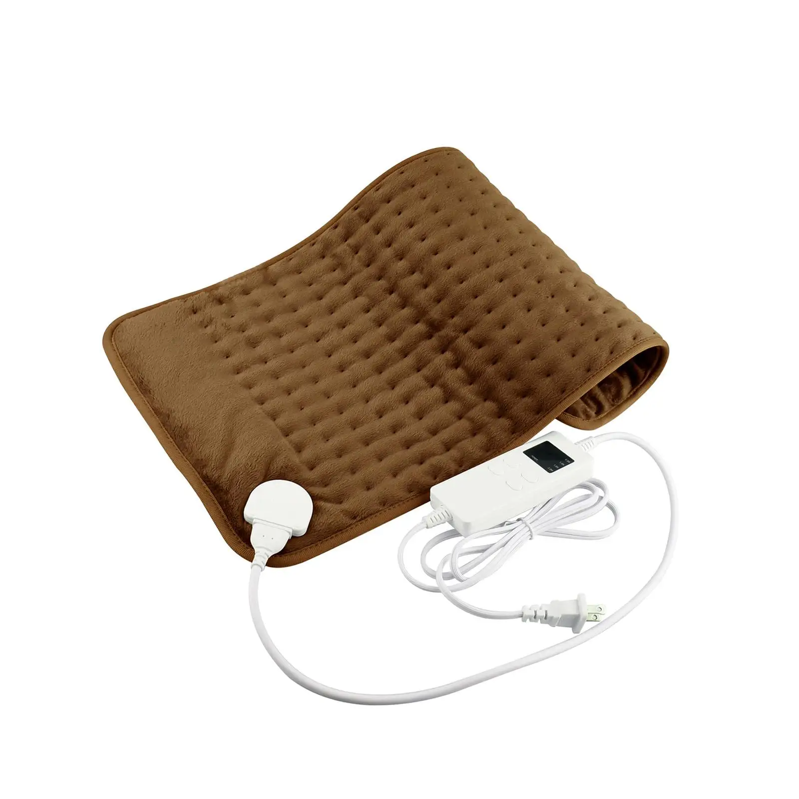 Warm Electric Heating Pad Detachable Fast Heating Auto Shut Off Winter Gifts LED Display Soft Heated Blanket Mat for Waists Legs