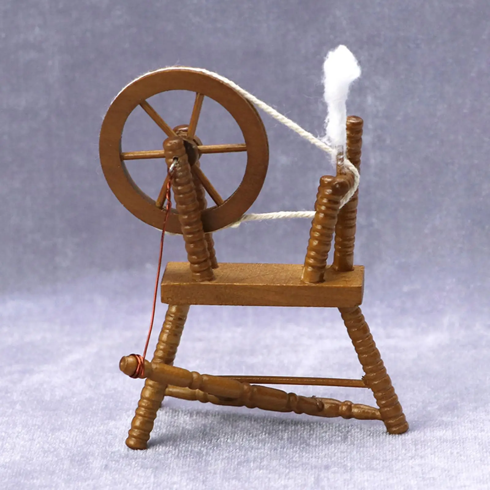 1:12 Scale Doll House  Wheel Wooden Safe andFriendly Decoration