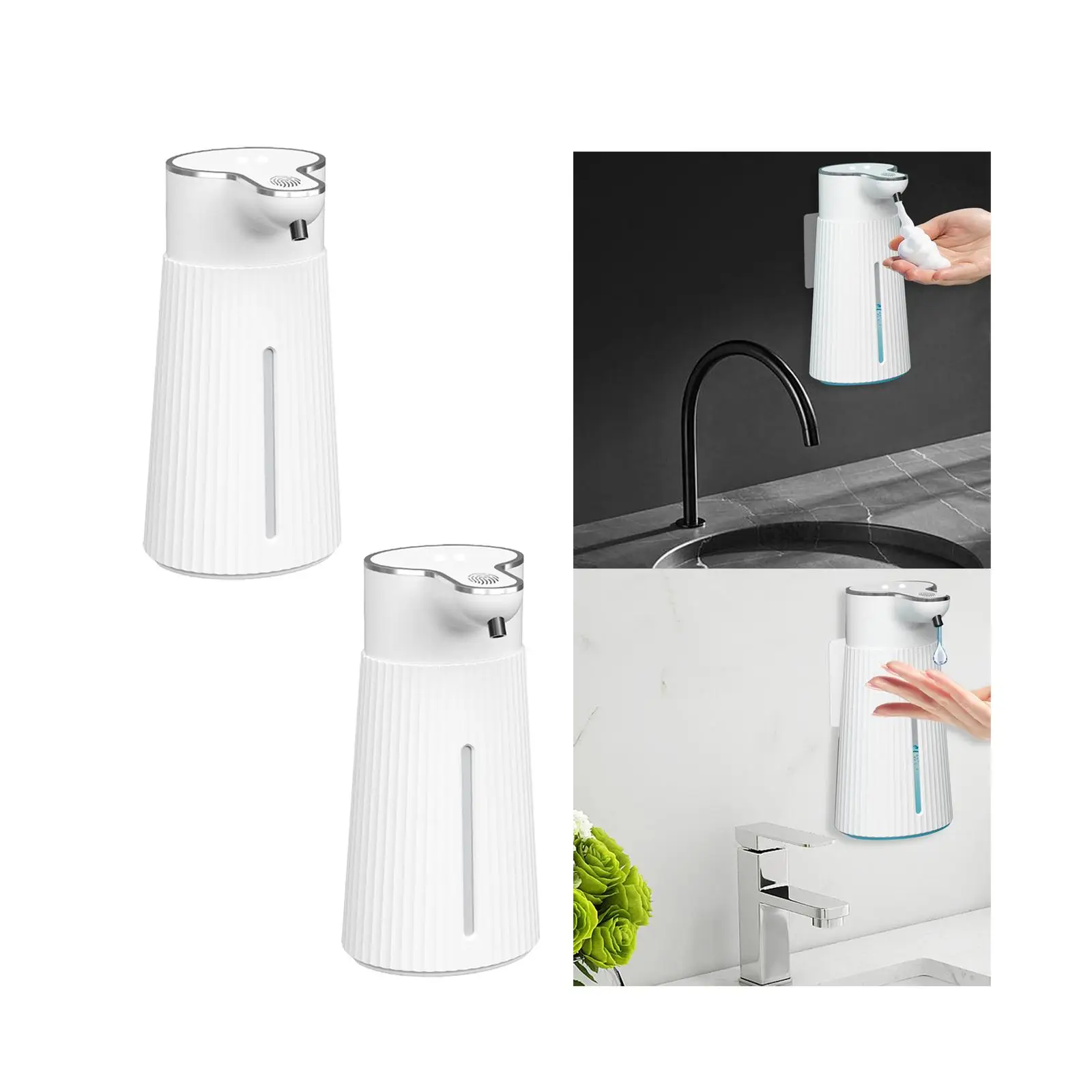 Automatic Soap Dispenser IPX6 Waterproof Countertop 13.5oz Hand Dispenser for Hotel Bathroom Commercial Washroom Restaurant