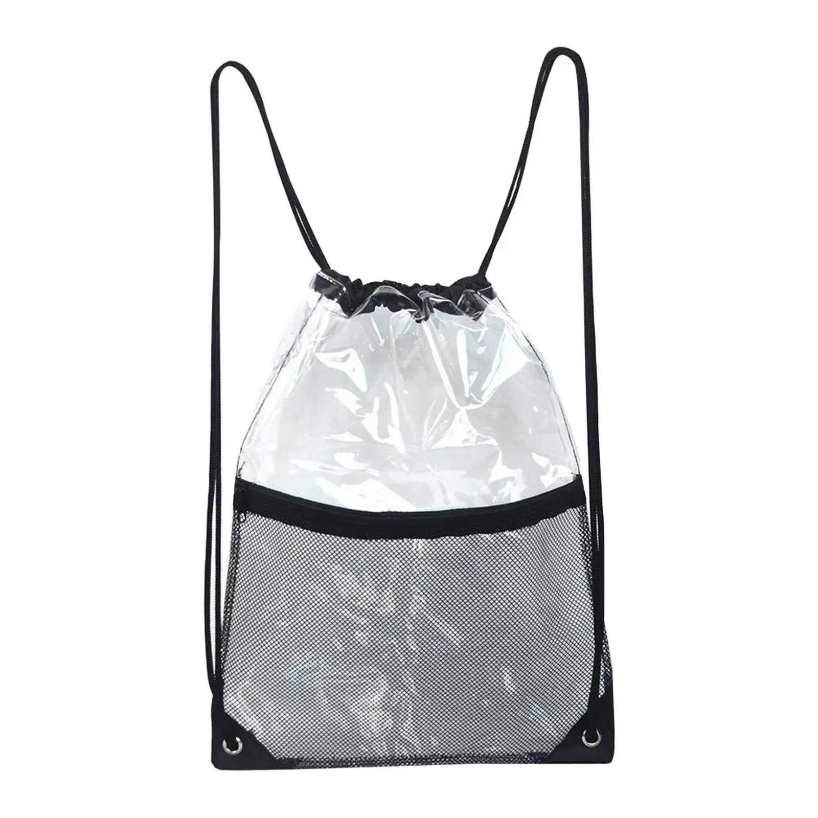 Clear Drawstring Backbag Clear Bag Storage Bag Waterproof Draw String Sport Bag Cinch Bags for sports Men Women Yoga Equipment