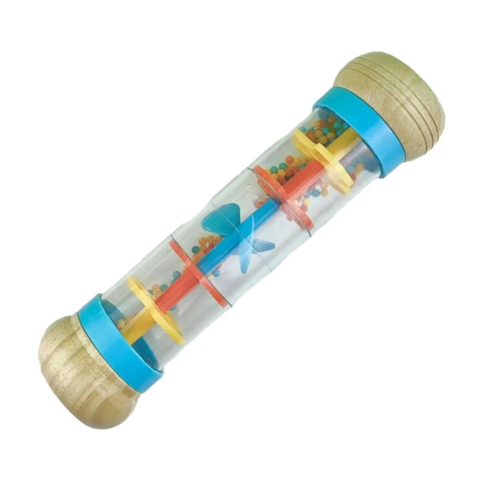 Raindrop Baby Rattle Shaker Rain Sticks, Multicolor Rainfall Rattle, Tube Rattle Tube Rainstick for Home Imagination Kids