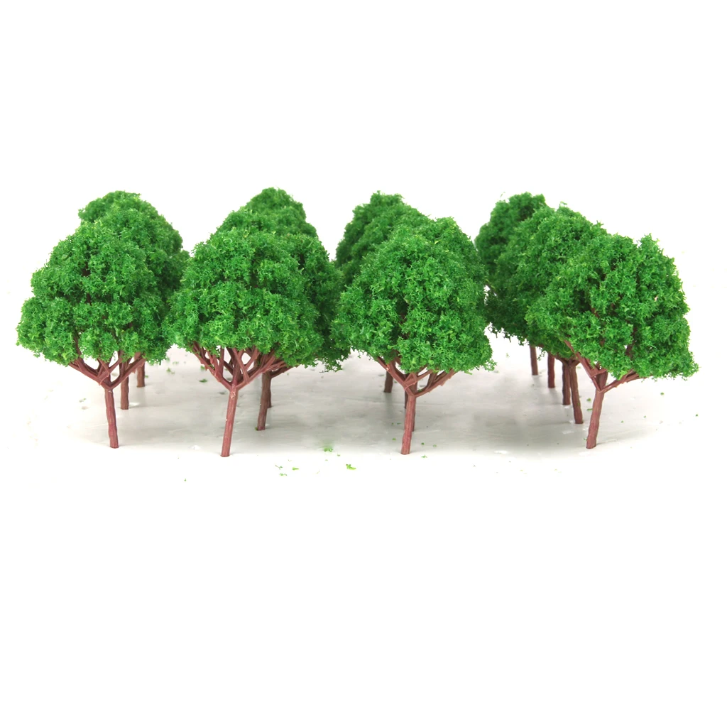 20x Model Trees Train Layout Railway Architecture Diorama Scenery 
