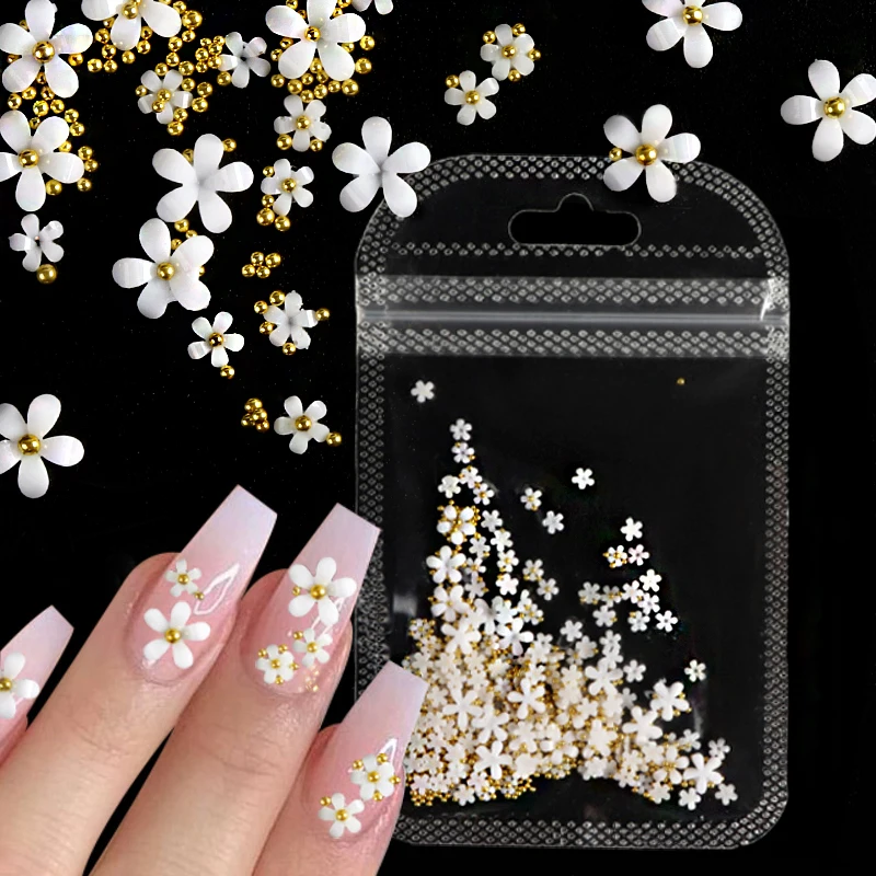 Best of 4.5g Acrylic Flower Nail Art Decoration Mixed Size White Rhinestones Silver Gem Manicure Tool Accessories For DIY Nail Design Reviews & Tips