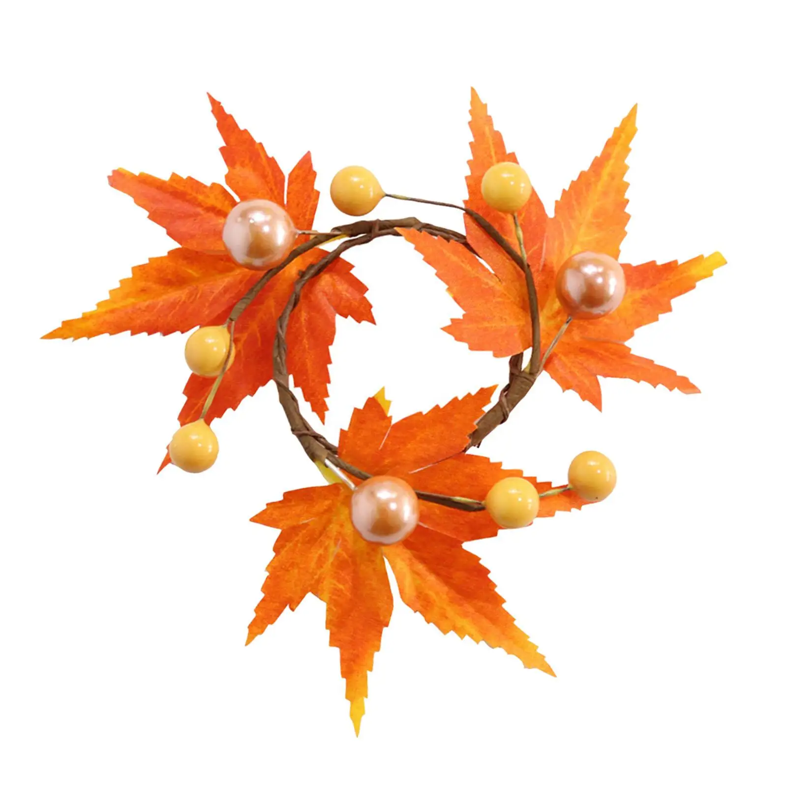 Maple Napkin Ring Multipurpose Holder Crafts for Home Kitchen Decor Party Wedding Thanksgiving Halloween