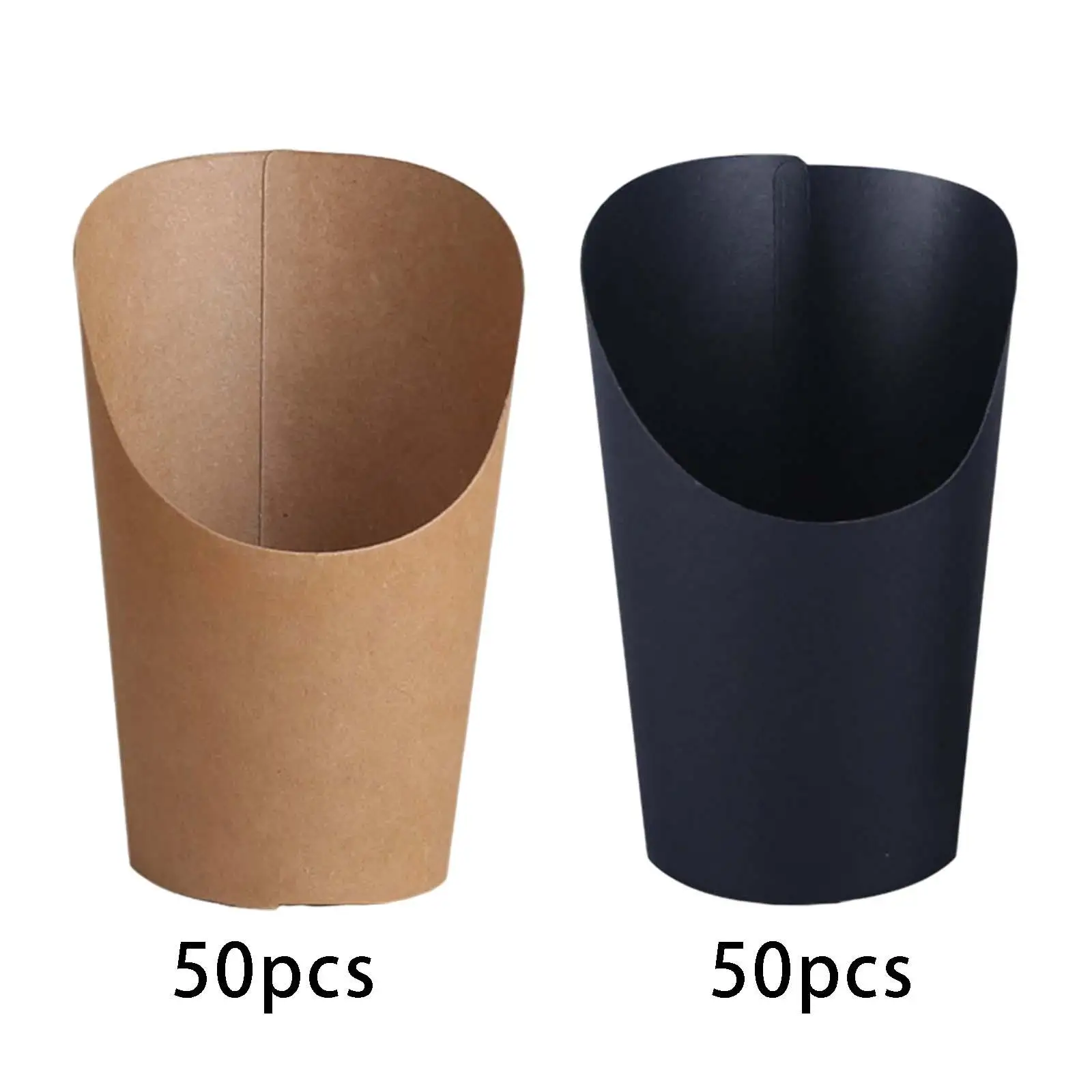 Egg Waffle Paper Cup Kraft Paper Cups Holder Thickened for Food Trays Store