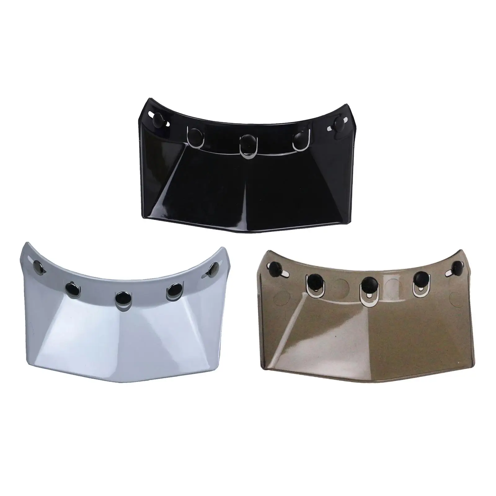 3-pack Snap Visor Peak Replace for Motorcycle  Decoration