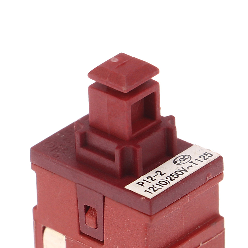 Power Switch Push Button KAN-L5 P12-2 Switch 8A 250VAC 2/4pin Self-locking for Water Heater Vacuum Cleaner
