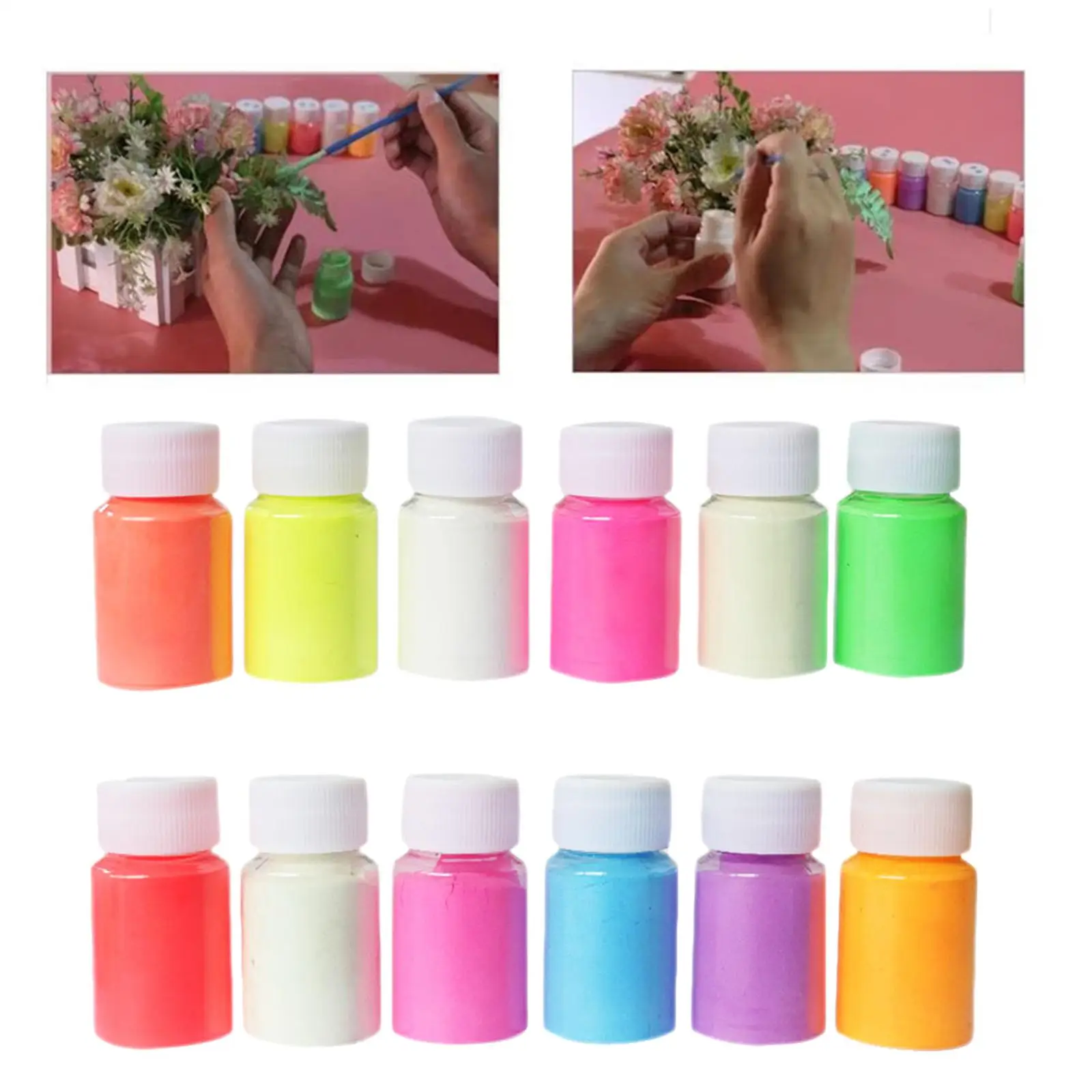12 Colors  The Dark Pigment , Luminous  Non for Epoxy Resin ,Acrylic Paint,Resin Crafts