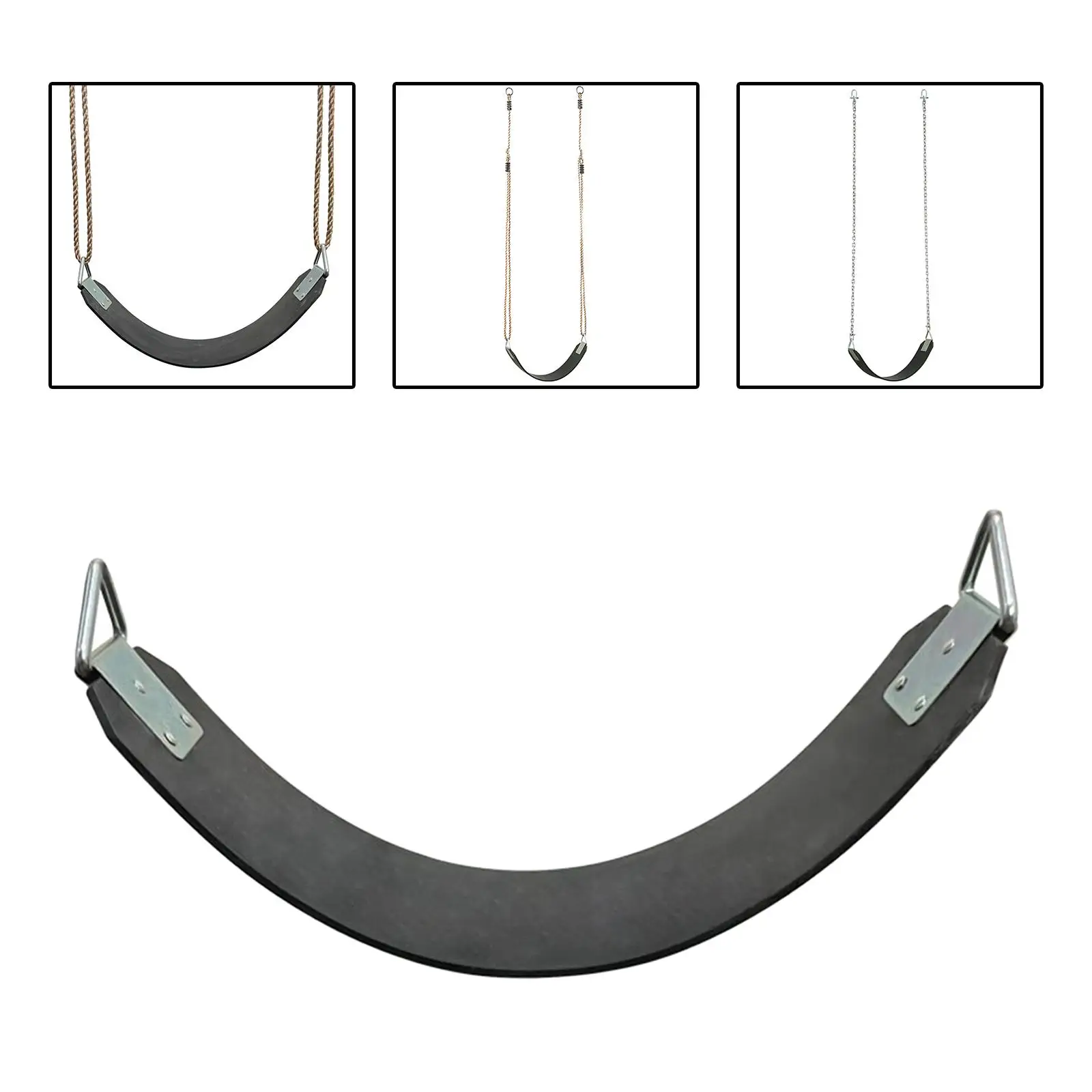 Replacement Swing Seat Garden Swings with Metal Triangle Rings Hanging Swing for Garden Backyard Gym
