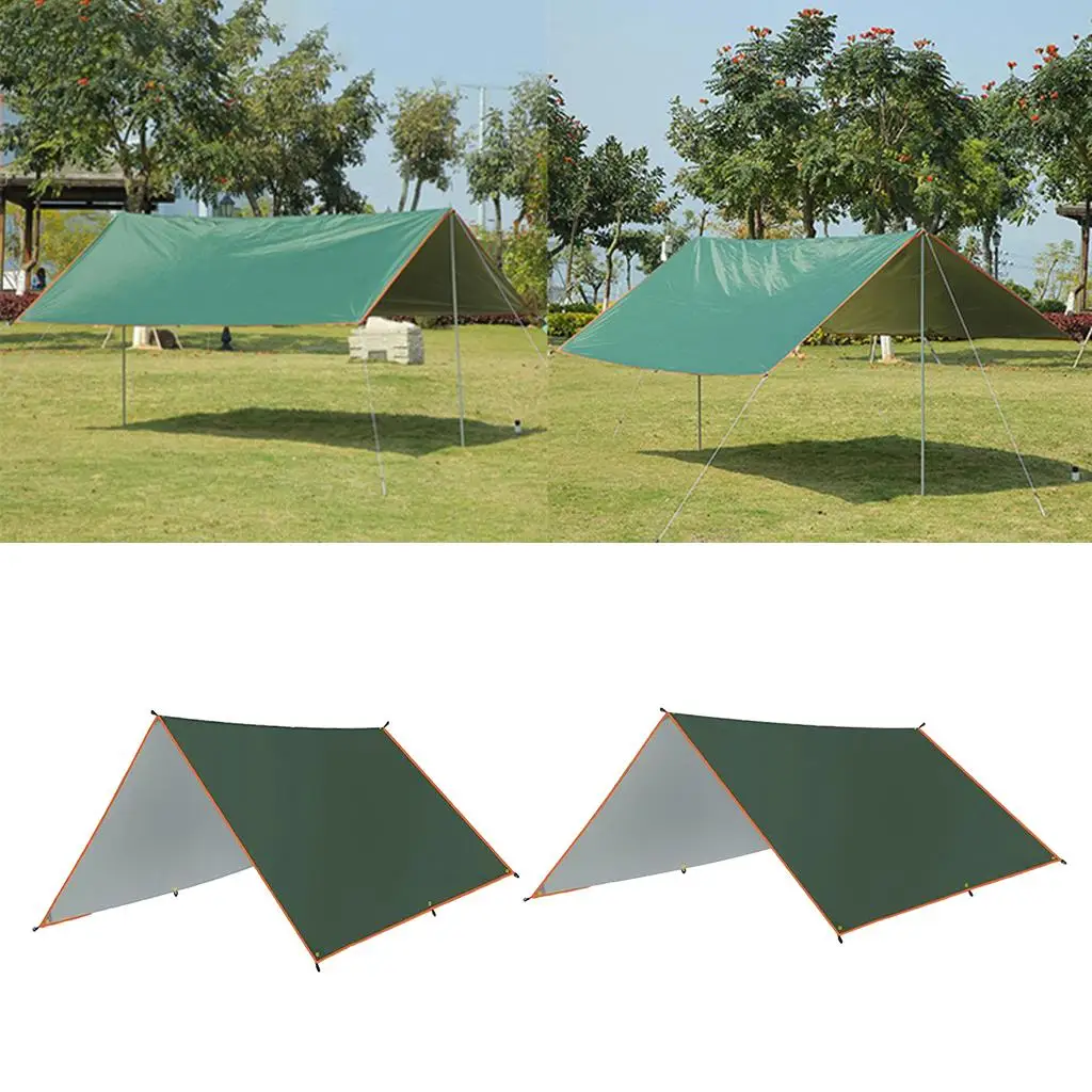 Outdoors Hammock Camping Tarp Light Water Shade Tent Shelter Backpacking Hiking Travel Awning Top Cover