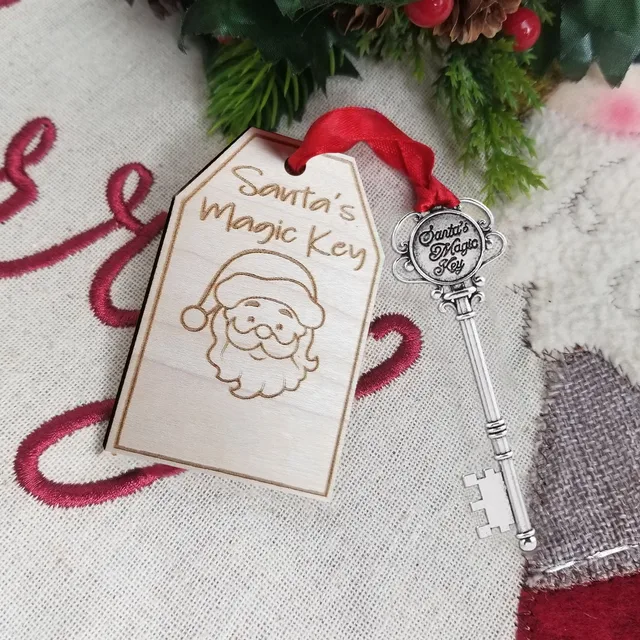 Weihnachten Anhänger Santa Schlüssel Für Haus Mit Keine Schornstein Drop  Ornamente Schlüssel Santa Klausel Schlüssel Party