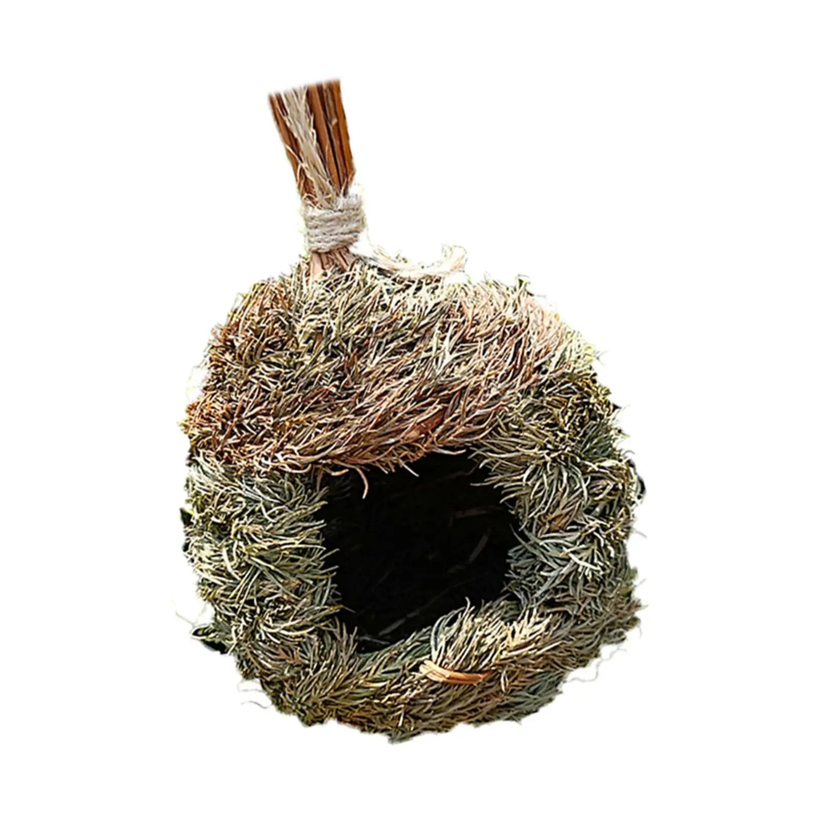 Hanging Birdhouses Hand Woven Natural Bird Hut for Home Chickadee Office