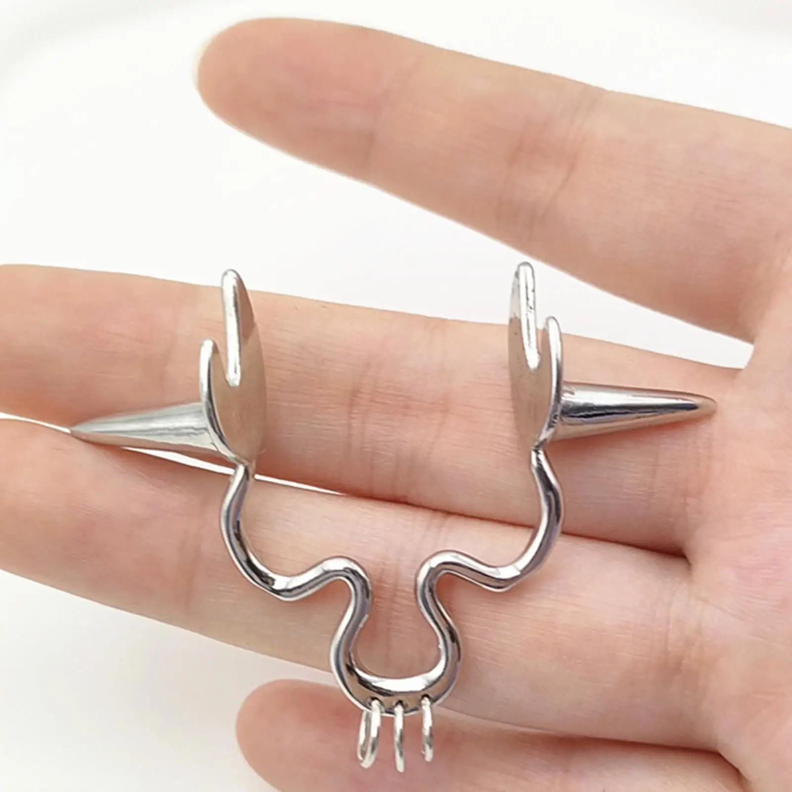 Nose Ring Body Jewelry Fashion Nose Cuffs Rings Cosplay Nose Piercings Jewelry Creative for Stage Gift Holiday Makeup Women Men