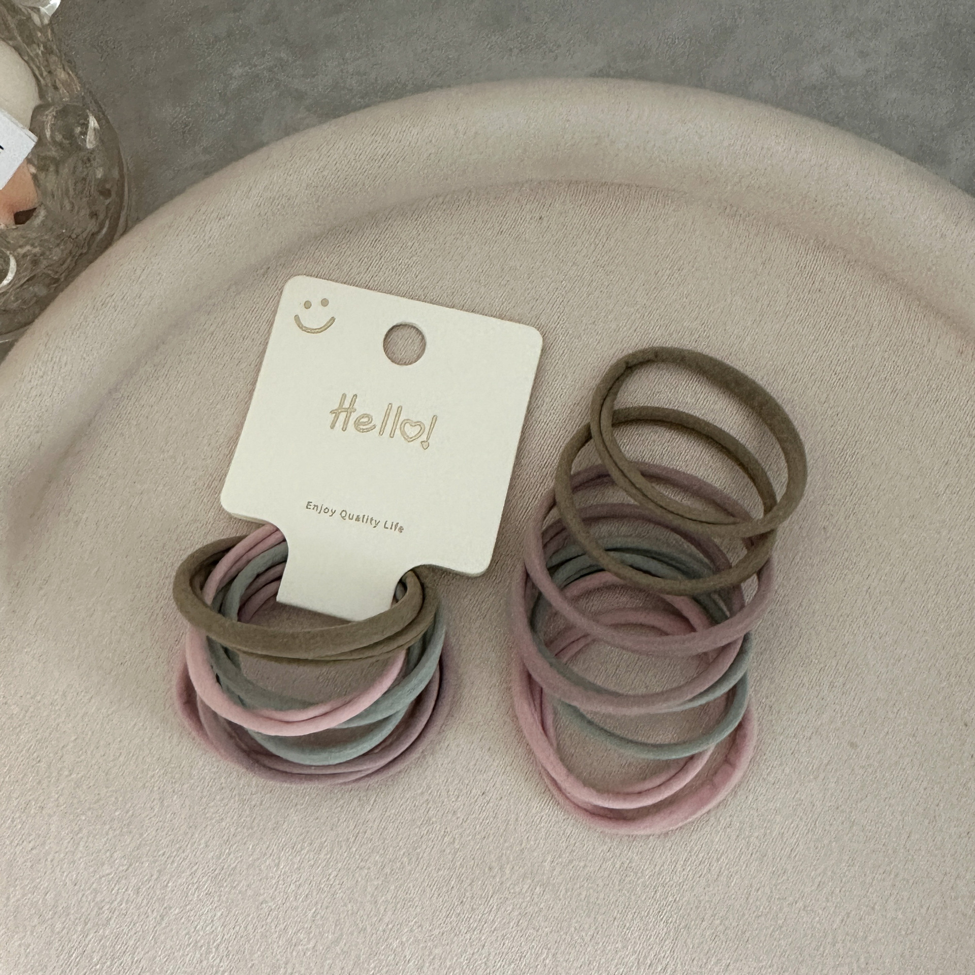 8 stücke Weiche Dünne Nylon Elastische Haarbänder Frauen Einfarbig Haar Krawatten Grundlegende Pferdeschwanz Kopf Bands Nahtlose Bequeme Haar Seil mix Farbe – Detail 11