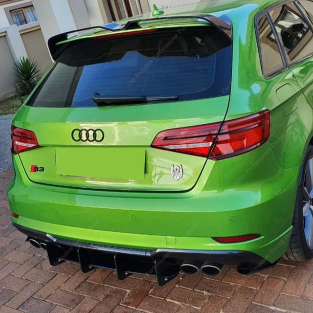 Spoiler Avant Lèvre Pour Audi R8, RS3, RS5, RS6, RS7 | ABS / Fibre Carbone | Installation Adhésif