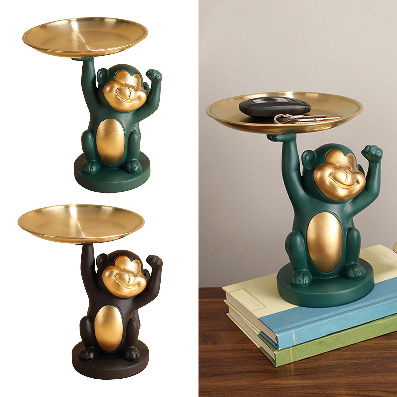 Candy Fruit Tray Cool Monkey Shaped Creative with  Holder Nordic Modern