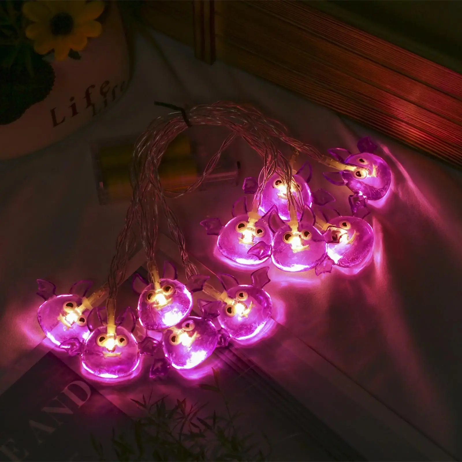 Waterproof Halloween String Lights Cute Multipurpose for Patio Tree Garden