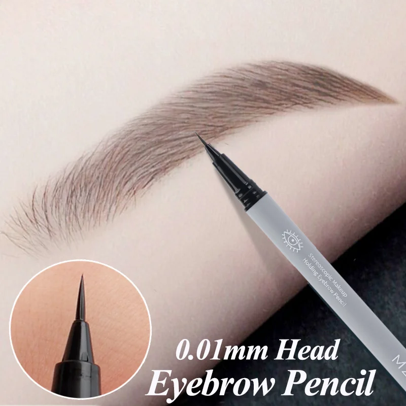 Best of Ultra-fine Eyebrow Pencil Sweat-proof 0.01mm Head Liquid Eeyeliner Waterproof Outline Lying Silkworm Pen Eyes Makeup Cosmetic Reviews & Tips