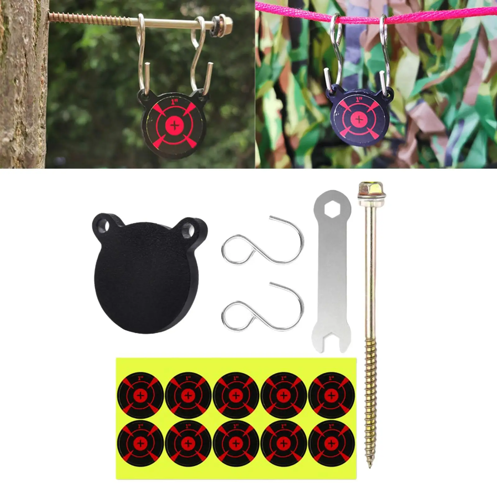Outdoor Sports Toy Slingshot Practice Target Portable And Resistant Metal Shooting Shooting Practice Target Hunting Games