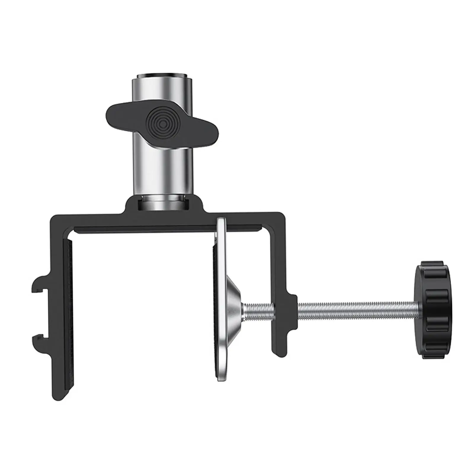 Desktop Mount Clamp Heavy Duty Detachable Easy to Clip Metal Holder for Stand-Working Speeches Reading Recording Presentation
