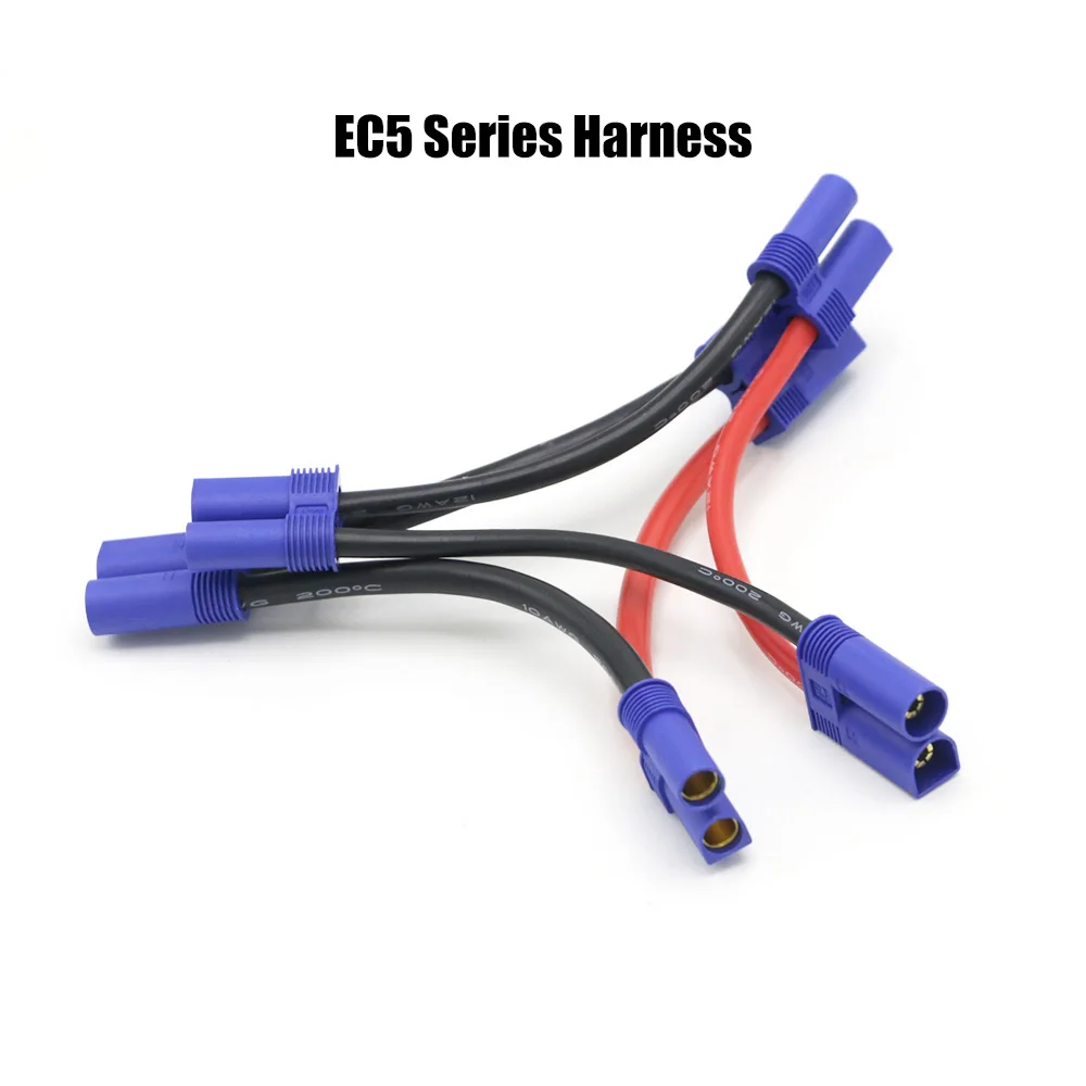 EC5 Series connection Battery Adapter Connector Male Female Serial Cable With 12AWG Silicone Wire For RC Lipo