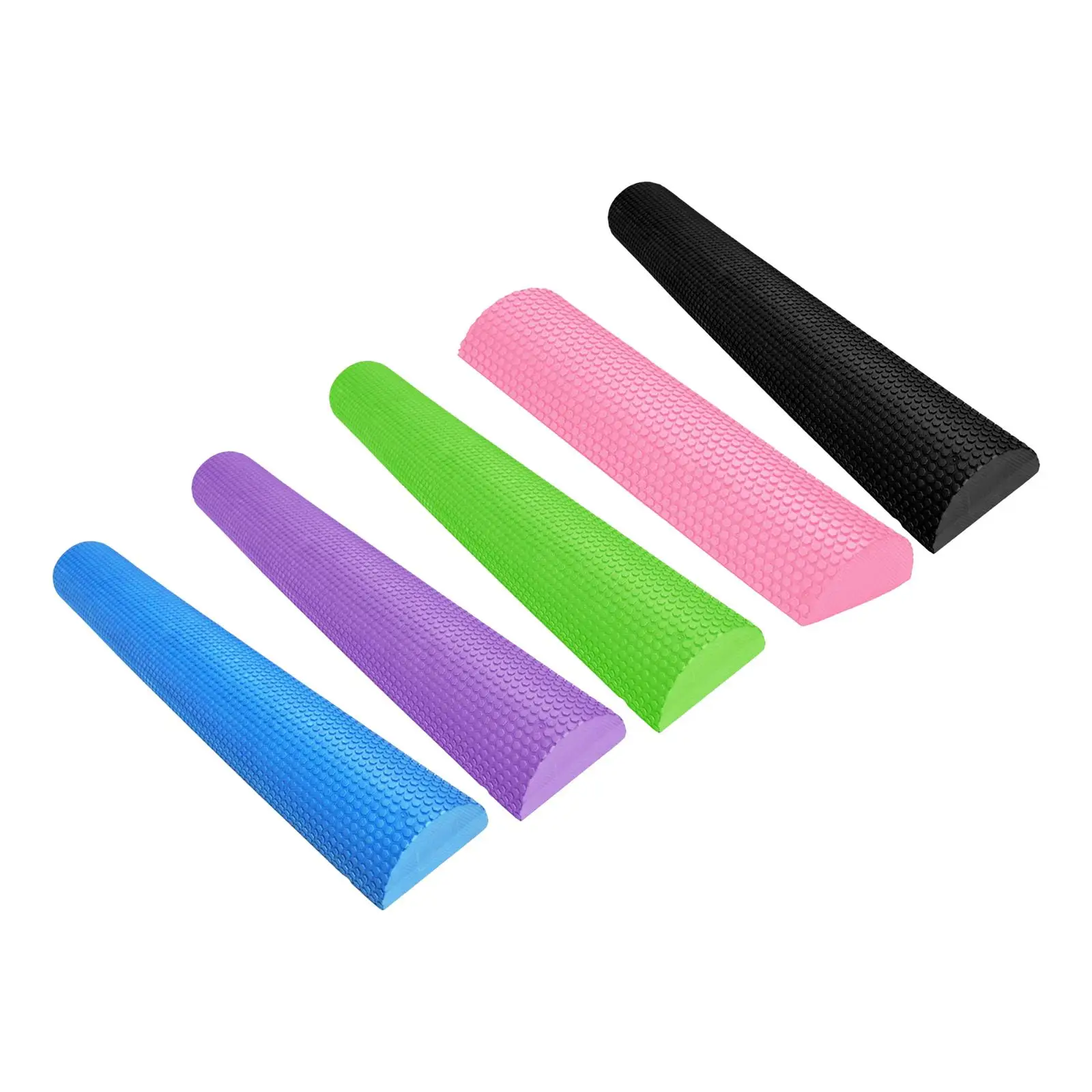 Portable Yoga Column Roller Pilates Foam Roller Massage Equipment Balance Training Semicircle Roller Block for Fitness Pilates