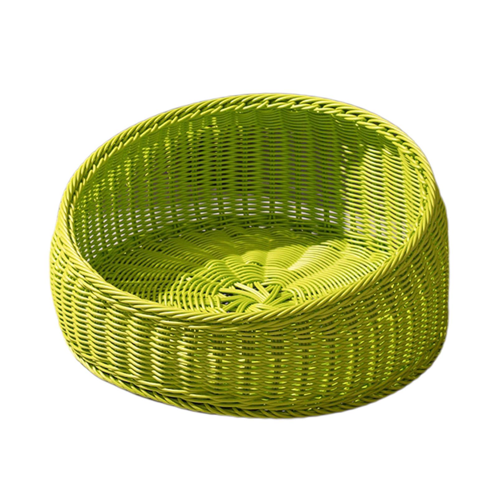 Round Pet Bed Kennel Imitation Rattan Lightweight Pet Supplies Portable Cat Sleeping Bed for Summer Kitten Play Rest Round Pet Bed Kennel Imitation Rattan Lightweight Pet Supplies Portable Cat Sleeping Bed for Summer Kitten Play Rest