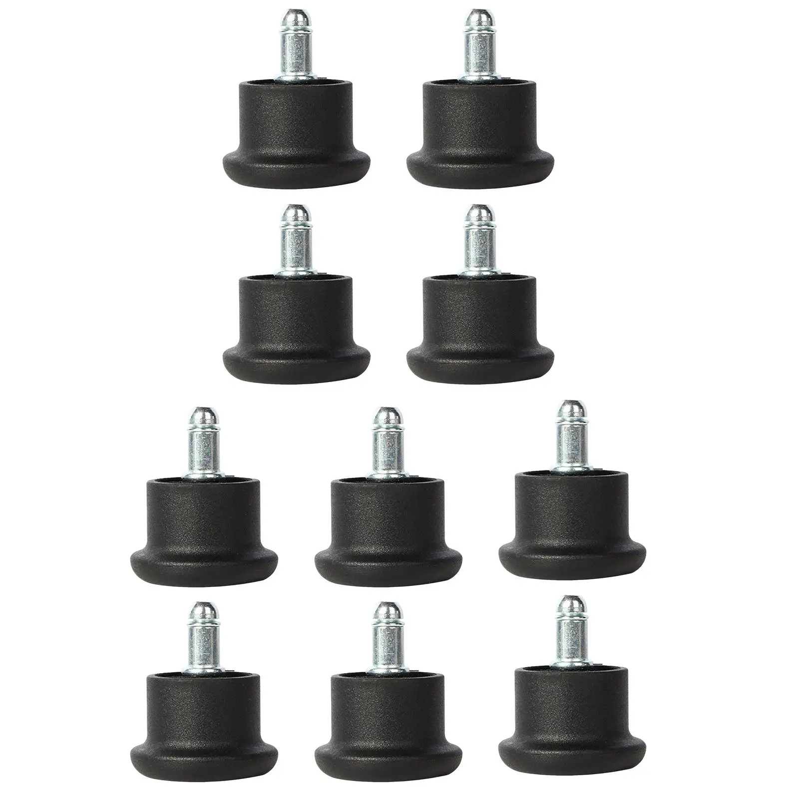 10Pcs Fixed Stationary Caster for Office Chair Stool Glides Stationary Feet Pads Low Profile Bell Glides for Cabinet Accessories