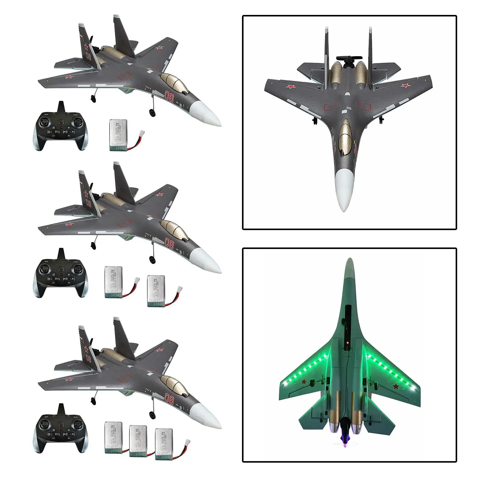 SU-35 Remote Control Aircraft RC Airplane Outdoor Toy for Kids & Beginners