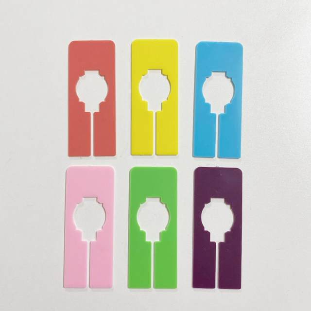 10Pcs/lot Blank Plastic Clothing Rack Ring Size Di... – Grandado - Foto 8